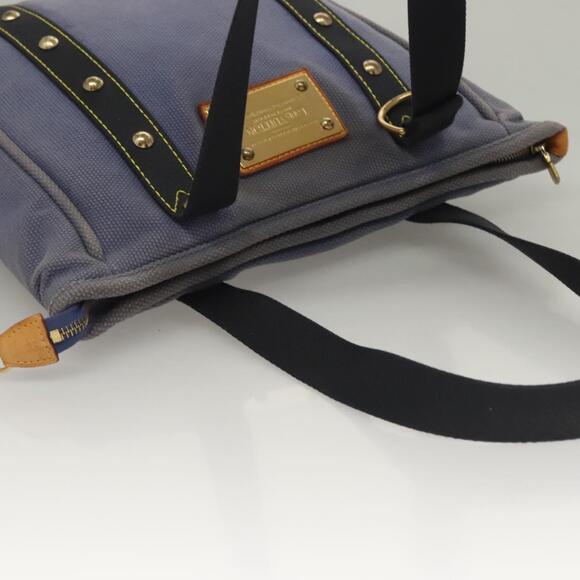 LOUIS VUITTON Antigua Cabas MM Tote Bag Blue M40087 - Picture 6 of 12
